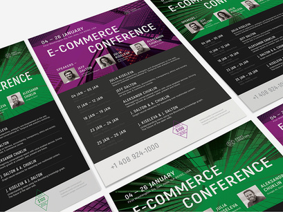 E-commerce Schedule Poster Template