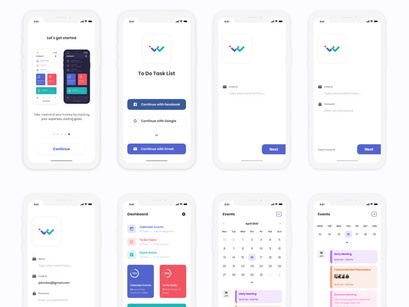 Taskly - To Do Task & Event Manager App UI Kit