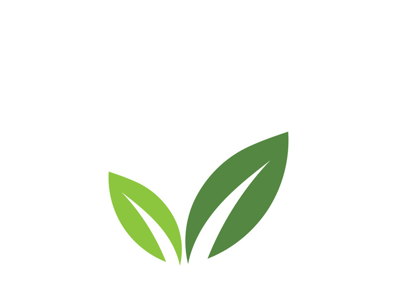 Green leaf ecology nature element vector icon
