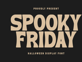 Spooky Friday - Display Font preview picture