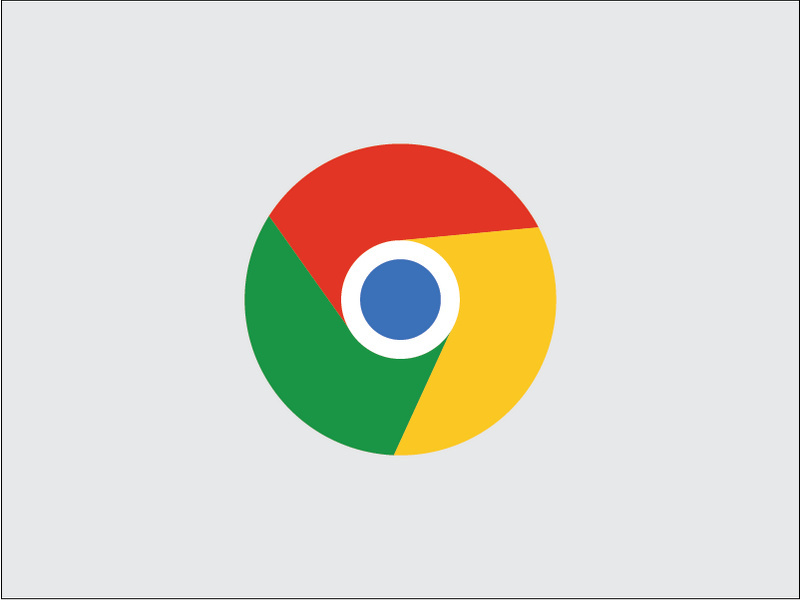 Google chrome logo design in Adobe illustrator