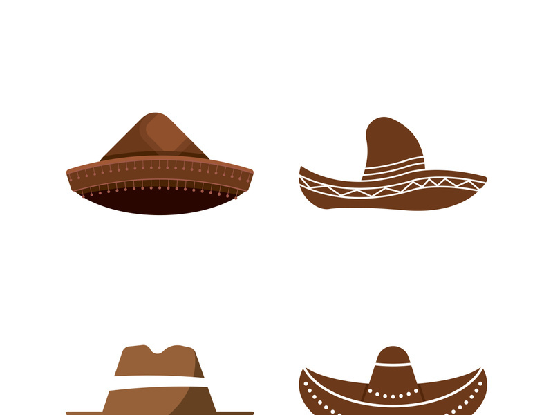 Simple hat vector design logo icon template