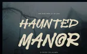 Derelict | Display Horror Font
