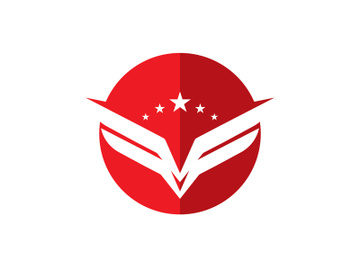 Wing bird logo vector preview picture