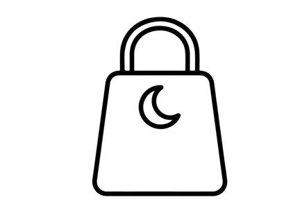 Digital security padlock icon isolated on white. Cyber protection symbol for data privacy and online safety.