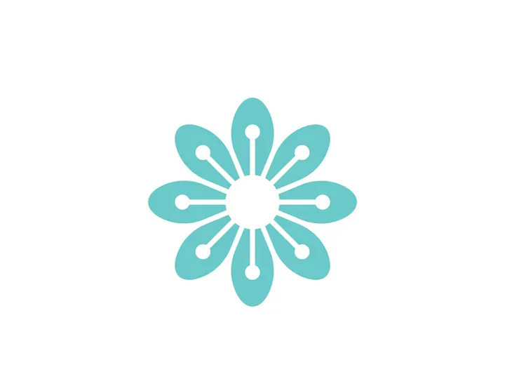 flower vector icon design template