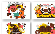 10 National Dark Chocolate Day Illustration