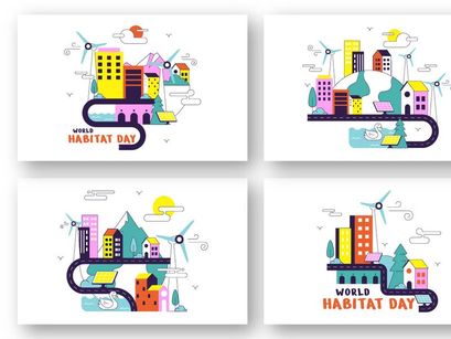 10 World Habitat Day Illustration