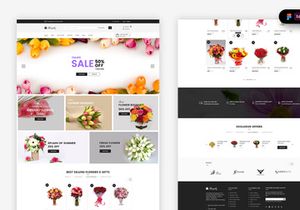 Bouquet Shop Landing Page Template
