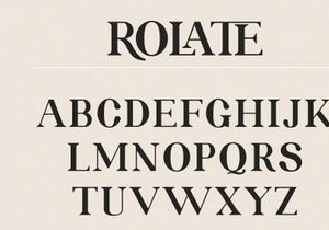 ROLATE Ligature Serif Typeface