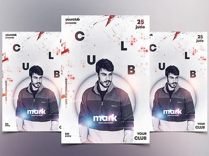 DJ Performance Free PSD Flyer Template