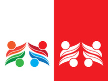 Community logo business template and icon people vector