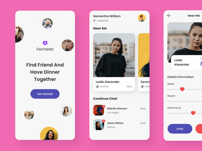 Fechada - Dating Mobile App UI Kit