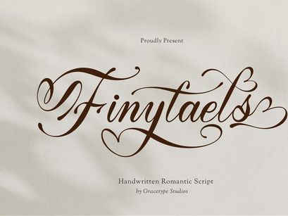 Finytaels | Handwritting Romantic Script