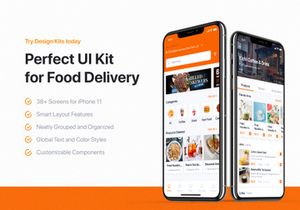 GonEats - Food Delivery UI Kit for Adobe XD