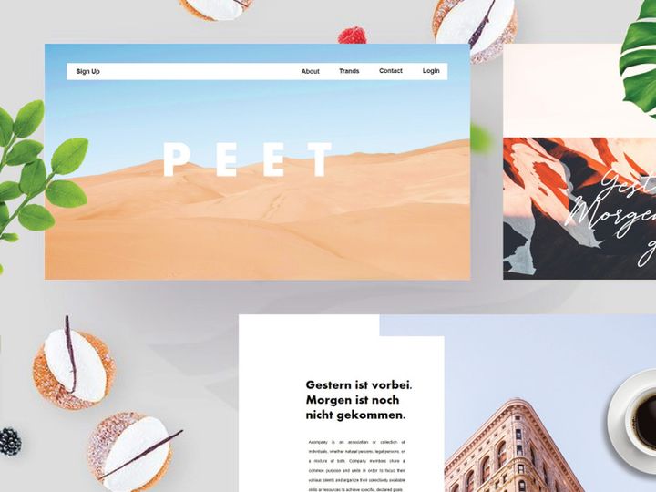 Free Peet Minimalist PowerPoint Template