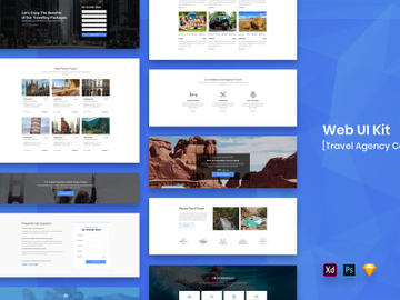 Travel Agency Web UI Kit preview picture