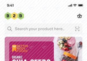 B2B ecommerce Mobile app screen UI Design.