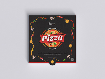 Free Top View Packaging Pizza Mockup preview picture