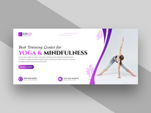 Yoga Fitness Facebook Cover Banner Ver-6