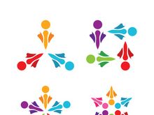 Community, network and social icon design template