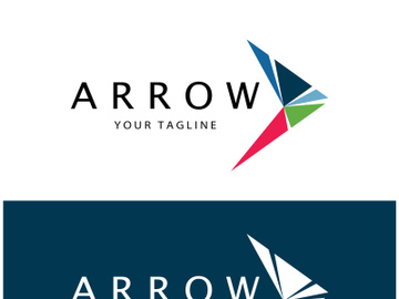 Arrow vector illustration icon Logo Template design preview picture