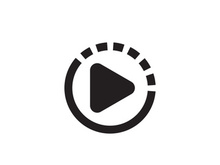 Abstract film icon illustration