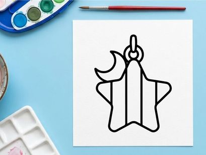 Hand-drawn Halloween ghost charm on silver chain. Cute cartoon spirit pendant for jewelry design and craft projects.