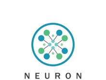 Neuron logo or nerve cell logo design,molecule logo illustration template icon with vector concept