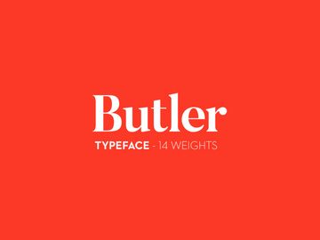 Butler - Free Font preview picture