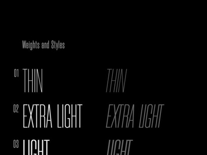 Morganite: Free condensed fonts in 18 styles