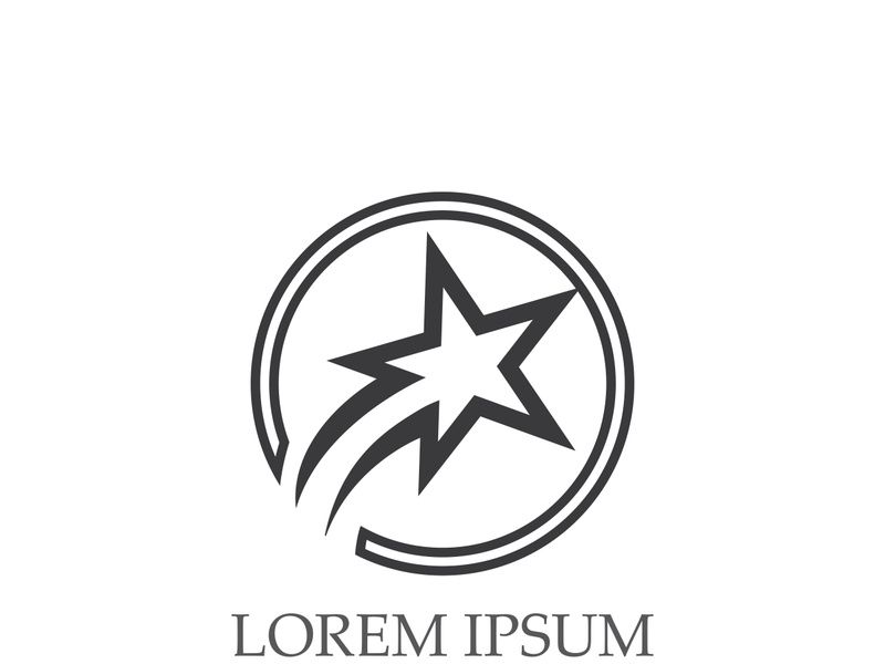 Star icon Template vector illustration design