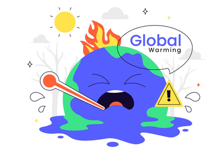 10 Global Warming Illustration