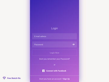 Login & Sign up [Sketch] preview picture