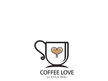 Coffee cup Logo Template vector icon design