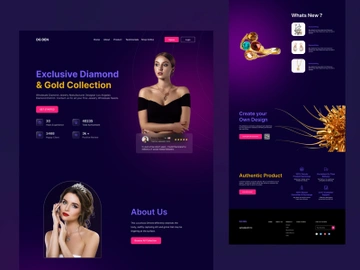 Jewelry Landing Page Template preview picture