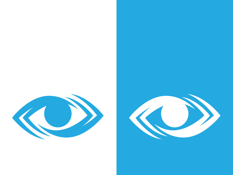 Eye logo icon design template illustration