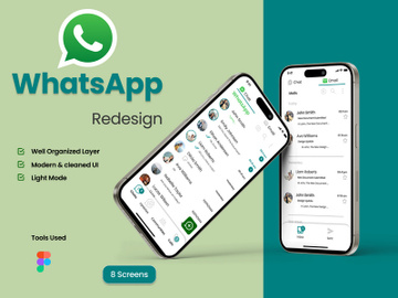 WhatsApp Redesign IOS UI KIT preview picture