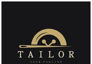 tailor logo icon illustration template combination of buttons for clothes, thread and sewing machine, for clothing product design, convection companies, fashion in vector form