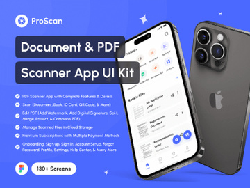 Document and PDF Scanner Application UI Kit preview picture