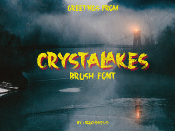 Crystalakes Brush Font preview picture