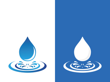 Background water drop logo icon vector illustration preview picture