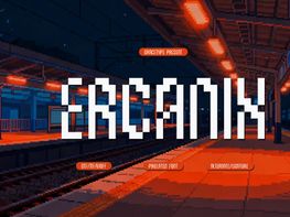 Ercanix | Pixelated Font preview picture