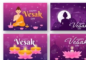 13 Vesak Day Celebration Illustration