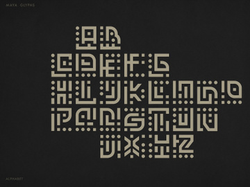 Maya Glyphs | Free Typeface preview picture