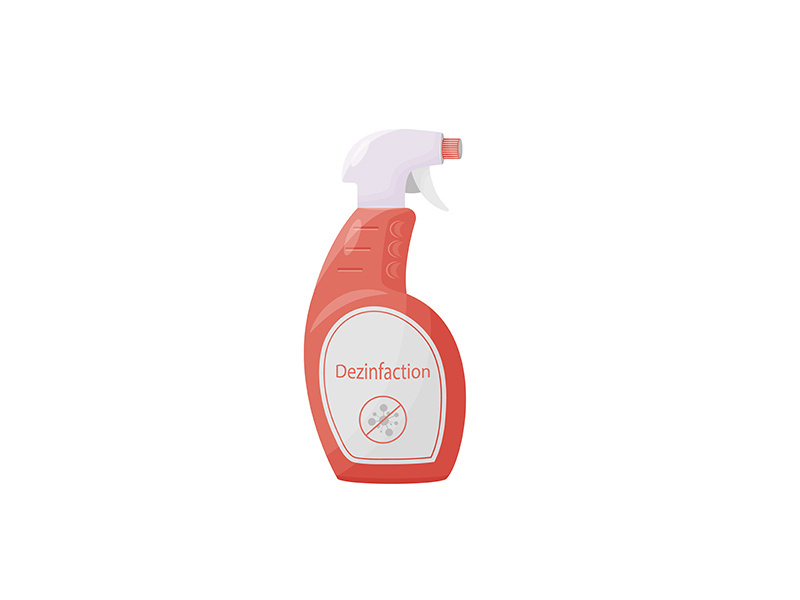 Disinfection product cartoon vector illustration