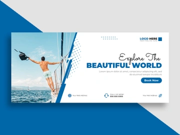 Travel Agency Facebook Cover Template Ver-1 preview picture