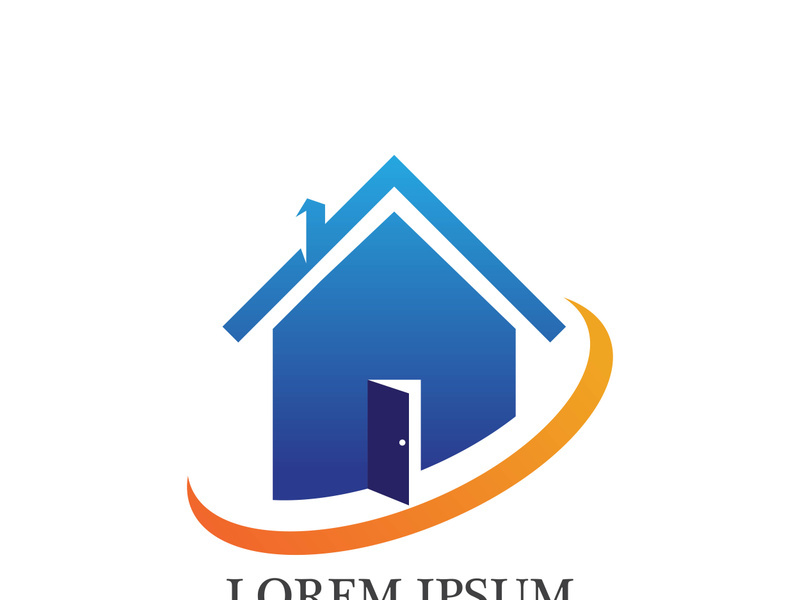 Real Estate home building , Property and Construction Logo design