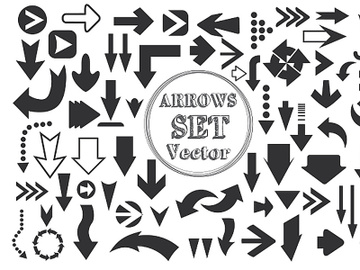 Sticker arrows printable set preview picture