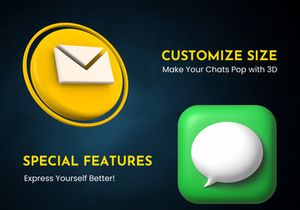 3D Icon for Messaging